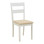Καρέκλα Dallan pakoworld rubberwood λευκό 40x47.5x89εκ - 2τμχ.