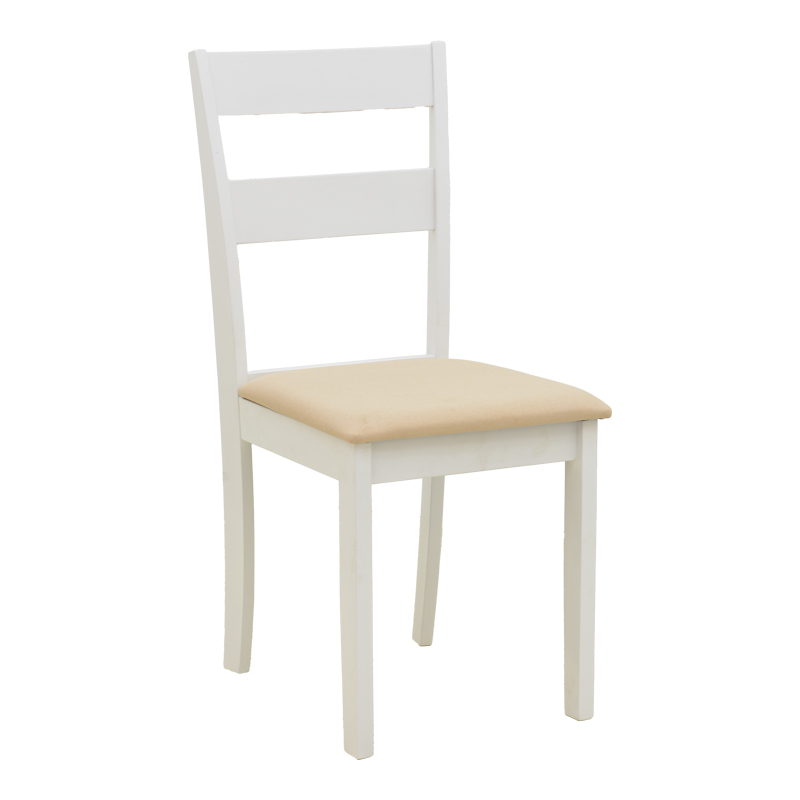 Καρέκλα Dallan pakoworld rubberwood λευκό 40x47.5x89εκ - 2τμχ. Καρέκλα Dallan pakoworld rubberwood λευκό 40x47.5x89εκ - 2τμχ.