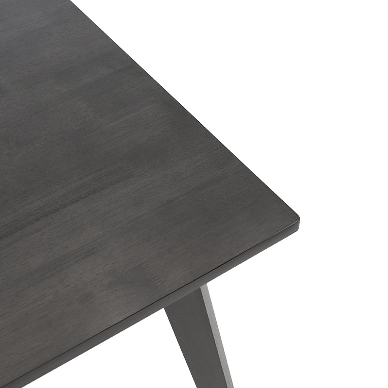 Τραπέζι Benson pakoworld MDF σε rustic grey απόχρωση 120x75x75εκ **