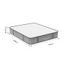 Στρώμα Diamond pakoworld pocket spring+ gel memory foam 25-27cm 160x200εκ **