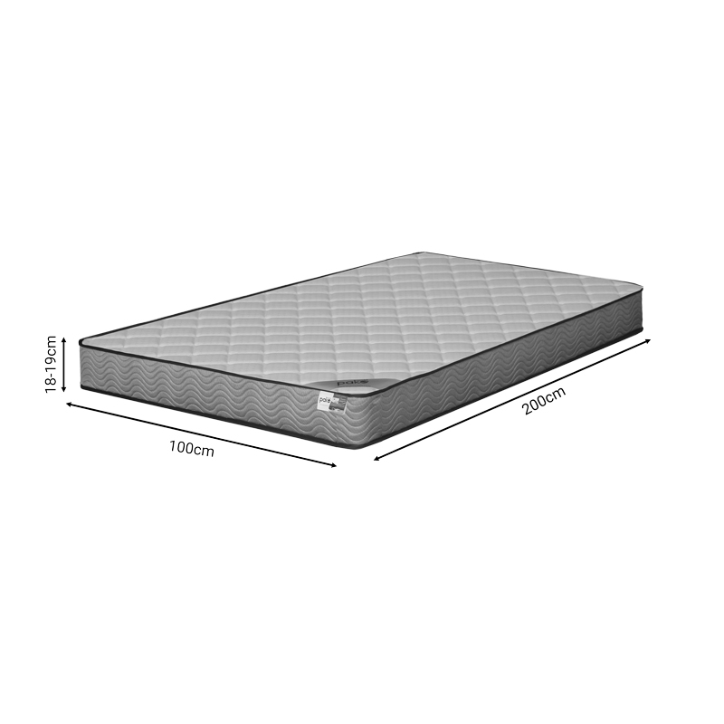 Στρώμα Frezio pakoworld pocket spring roll pack διπλής όψης 18-19cm 100x200εκ **