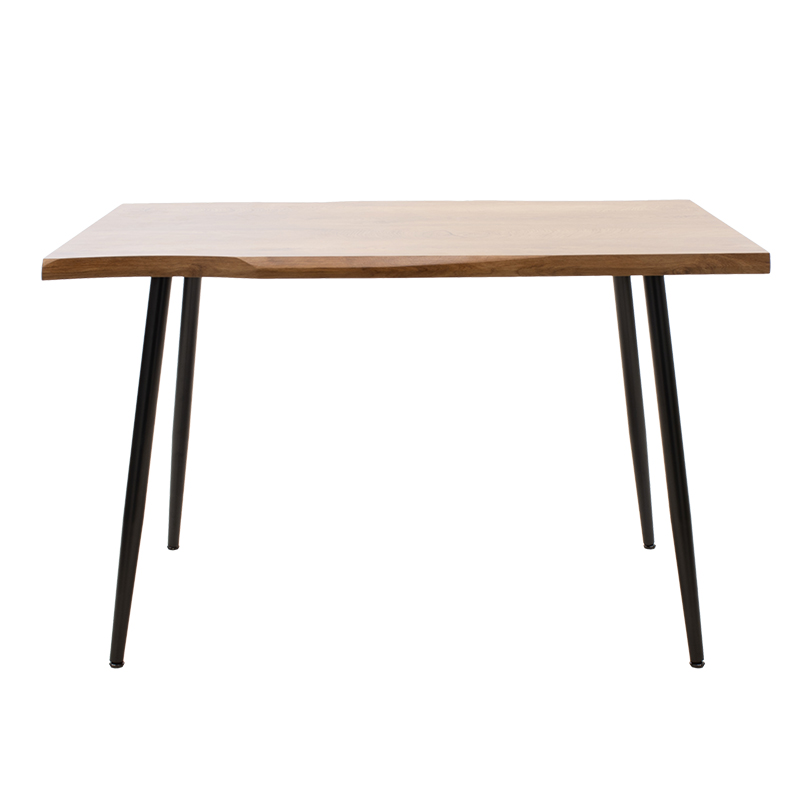 Τραπέζι Neve pakoworld MDF καρυδί-πόδι μεταλλικό μαύρο 120x80x75εκ ** Τραπέζι Neve pakoworld MDF καρυδί-πόδι μεταλλικό μαύρο 120x80x75εκ **