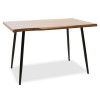 Τραπέζι Neve pakoworld MDF καρυδί-πόδι μεταλλικό μαύρο 120x80x75εκ ** Τραπέζι Neve pakoworld MDF καρυδί-πόδι μεταλλικό μαύρο 120x80x75εκ **