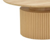Τραπέζι σαλονιού Opols pakoworld mdf σε φυσική απόχρωση Φ90x42εκ **