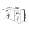 Έπιπλο εισόδου Deril pakoworld λευκό-sonoma 90x33x52.5εκ ** Έπιπλο εισόδου Deril pakoworld λευκό-sonoma 90x33x52.5εκ **
