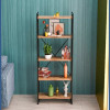 Βιβλιοθήκη Baker pakoworld καρυδί-μαύρο 66x34x180εκ ** Βιβλιοθήκη Baker pakoworld καρυδί-μαύρο 66x34x180εκ **