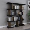 Βιβλιοθήκη Ratu pakoworld sonoma-μαύρο 120x24,6x141εκ ** Βιβλιοθήκη Ratu pakoworld sonoma-μαύρο 120x24,6x141εκ **