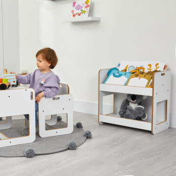 Ραφιέρα Dovere pakoworld λευκό mdf 56x34x55εκ ** Ραφιέρα Dovere pakoworld λευκό mdf 56x34x55εκ **