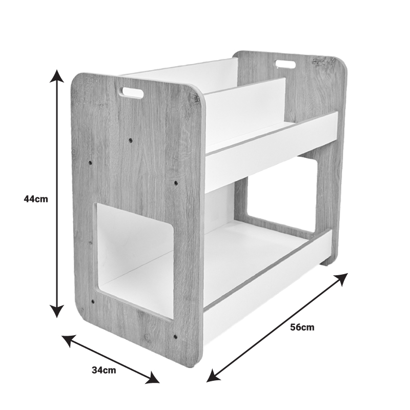 Ραφιέρα Dovere pakoworld λευκό mdf 56x34x55εκ ** Ραφιέρα Dovere pakoworld λευκό mdf 56x34x55εκ **