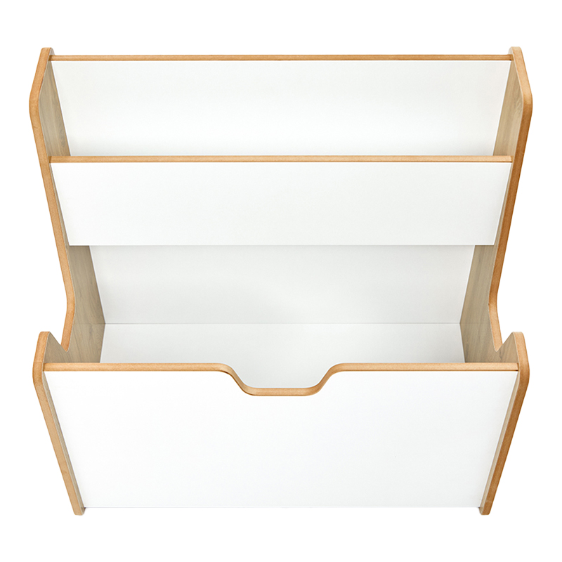Ραφιέρα Crane pakoworld φυσικό-λευκό mdf 57x34x55εκ ** Ραφιέρα Crane pakoworld φυσικό-λευκό mdf 57x34x55εκ **