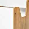 Ραφιέρα Crane pakoworld φυσικό-λευκό mdf 57x34x55εκ ** Ραφιέρα Crane pakoworld φυσικό-λευκό mdf 57x34x55εκ **