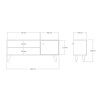 Έπιπλο τηλεόρασης Wison pakoworld σε oak απόχρωση 120x29x50εκ ** Έπιπλο τηλεόρασης Wison pakoworld σε oak απόχρωση 120x29x50εκ **