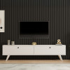 Έπιπλο τηλεόρασης Jate pakoworld σε λευκή απόχρωση 160x25x40εκ ** Έπιπλο τηλεόρασης Jate pakoworld σε λευκή απόχρωση 160x25x40εκ **
