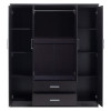 Ντουλάπα ρούχων τετράφυλλη OLYMPUS pakoworld χρώμα wenge 159x57x183εκ ** Ντουλάπα ρούχων τετράφυλλη OLYMPUS pakoworld χρώμα wenge 159x57x183εκ **