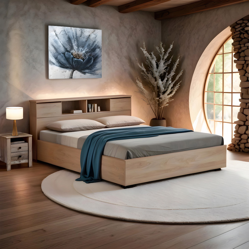 Κρεβάτι OLYMPUS pakoworld σε sonoma απόχρωση 140x200εκ ** Κρεβάτι OLYMPUS pakoworld σε sonoma απόχρωση 140x200εκ **