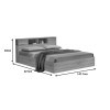 Κρεβάτι OLYMPUS pakoworld σε sonoma απόχρωση 140x200εκ ** Κρεβάτι OLYMPUS pakoworld σε sonoma απόχρωση 140x200εκ **