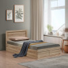 Κρεβάτι Olympus pakoworld με συρτάρι σε sonoma απόχρωση 120x200εκ ** Κρεβάτι Olympus pakoworld με συρτάρι σε sonoma απόχρωση 120x200εκ **