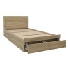 Κρεβάτι Olympus pakoworld με συρτάρι σε sonoma απόχρωση 120x200εκ ** Κρεβάτι Olympus pakoworld με συρτάρι σε sonoma απόχρωση 120x200εκ **