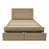 Κρεβάτι Olympus pakoworld με συρτάρι σε sonoma απόχρωση 120x200εκ ** Κρεβάτι Olympus pakoworld με συρτάρι σε sonoma απόχρωση 120x200εκ **