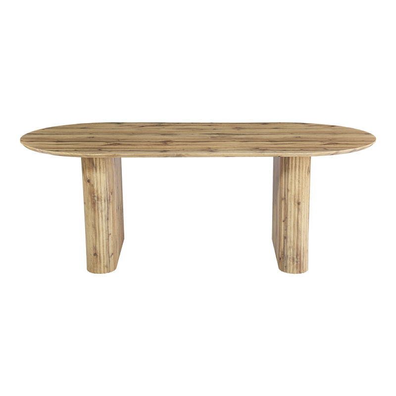 Τραπέζι Nembou pakoworld mdf σε oak απόχρωση 210x100x76εκ **