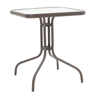 Tραπεζαρία Obbi-Watson pakoworld σετ 3τεμ καφέ μέταλλο-pe rattan 60x60x70εκ ** Tραπεζαρία Obbi-Watson pakoworld σετ 3τεμ καφέ μέταλλο-pe rattan 60x60x70εκ **