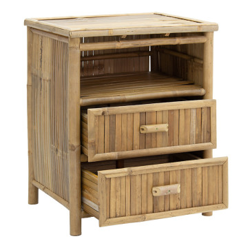 Κομοδίνο Ofra pakoworld bamboo φυσικό 56x46x69εκ ** Κομοδίνο Ofra pakoworld bamboo φυσικό 56x46x69εκ **