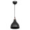 Φωτιστικό οροφής μονόφωτο Lofty pakoworld Ε27 μαύρο Φ18x22εκ **