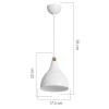 Φωτιστικό οροφής μονόφωτο Lofty pakoworld Ε27 λευκό Φ18x22εκ ** Φωτιστικό οροφής μονόφωτο Lofty pakoworld Ε27 λευκό Φ18x22εκ **