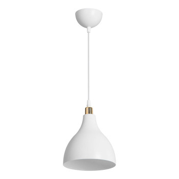 Φωτιστικό οροφής μονόφωτο Lofty pakoworld Ε27 λευκό Φ18x22εκ **
