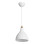 Φωτιστικό οροφής μονόφωτο Lofty pakoworld Ε27 λευκό Φ18x22εκ **