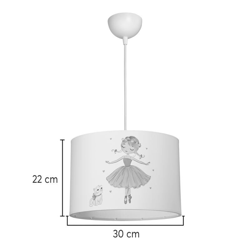 Παιδικό φωτιστικό οροφής Ballerina pakoworld led E27 πολύχρωμο PVC Φ30x20εκ ** Παιδικό φωτιστικό οροφής Ballerina pakoworld led E27 πολύχρωμο PVC Φ30x20εκ **