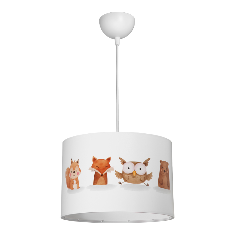 Παιδικό φωτιστικό οροφής Wooda pakoworld led E27 πολύχρωμο PVC Φ30x20εκ ** Παιδικό φωτιστικό οροφής Wooda pakoworld led E27 πολύχρωμο PVC Φ30x20εκ **