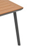 Τραπέζι Synergy pakoworld αλουμίνιο ανθρακί-plywood φυσικό 80x80x74εκ ** Τραπέζι Synergy pakoworld αλουμίνιο ανθρακί-plywood φυσικό 80x80x74εκ **