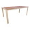 Τραπέζι Nares pakoworld σαμπανί αλουμίνιο plywood σε φυσική απόχρωση 180x90x72.5εκ **