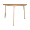 Τραπέζι Synergy pakoworld αλουμίνιο cappuccino-plywood σε φυσική απόχρωση 80x80x74εκ **