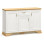 Μπουφές Jaden pakoworld golden oak-λευκό antique 137,5x39x88,5εκ **