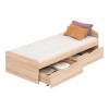 Κρεβάτι Regan pakoworld με συρτάρια σε oak απόχρωση 90x200εκ ** Κρεβάτι Regan pakoworld με συρτάρια σε oak απόχρωση 90x200εκ **