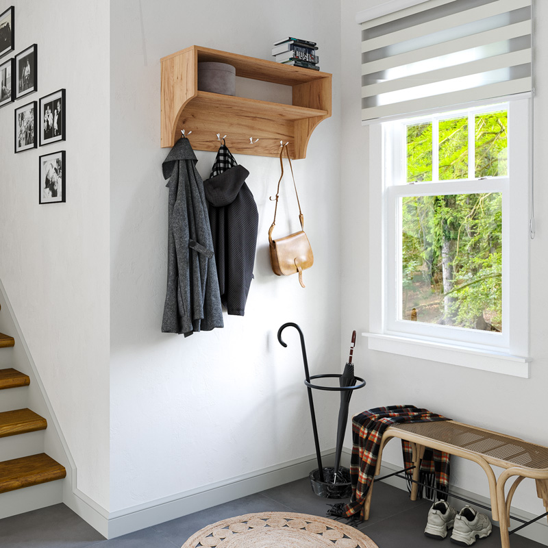 Κρεμάστρα Crosta pakoworld σε oak απόχρωση 80x28x40εκ ** Κρεμάστρα Crosta pakoworld σε oak απόχρωση 80x28x40εκ **