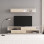 Σύνθετο σαλονιού Brick pakoworld σε sonoma oak-κρεμ απόχρωση 240x40x50.4εκ **