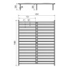 Κρεβάτι διπλό Lucabel pakoworld κρεμ 160x200εκ **