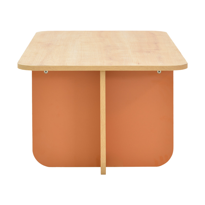Τραπέζι Bοca pakoworld σε oak-κεραμιδί απόχρωση 100x60x42εκ ** Τραπέζι Bοca pakoworld σε oak-κεραμιδί απόχρωση 100x60x42εκ **