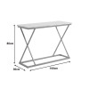 Κονσόλα Glimmer pakoworld καρυδί με μαύρο μέταλλο 100x30x80εκ **