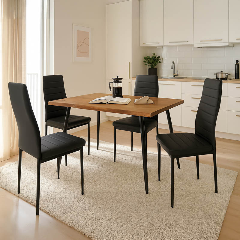 Τραπεζαρία Neve-Parker pakoworld σετ 5τμχ 120x80x75εκ ** Τραπεζαρία Neve-Parker pakoworld σετ 5τμχ 120x80x75εκ **