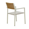 Τραπεζαρία Savor-Kliton σετ 3τεμ pakoworld λευκό αλουμίνιο και rattan σε φυσικό χρώμα 80x80x74εκ ** Τραπεζαρία Savor-Kliton σετ 3τεμ pakoworld λευκό αλουμίνιο και rattan σε φυσικό χρώμα 80x80x74εκ **