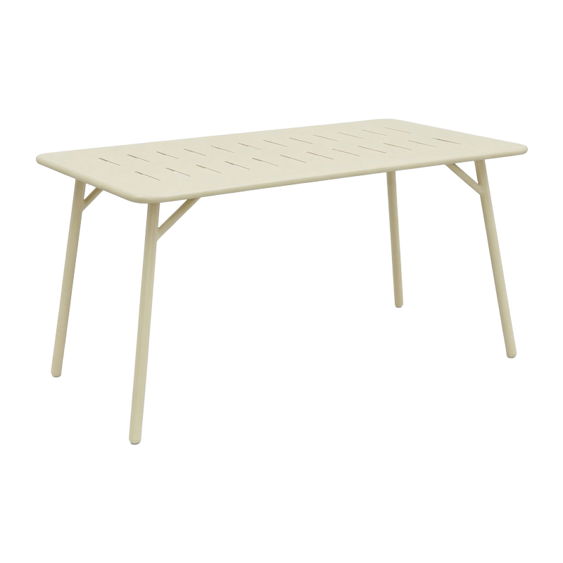 Τραπεζαρία Moraja Deraby pakoworld σετ 5τεμ κρεμ μέταλλο 140x80x72εκ ** Τραπεζαρία Moraja Deraby pakoworld σετ 5τεμ κρεμ μέταλλο 140x80x72εκ **