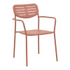 Τραπεζαρία Moraja Deraby pakoworld σετ 3τεμ terracotta μέταλλο 70x70x73εκ ** Τραπεζαρία Moraja Deraby pakoworld σετ 3τεμ terracotta μέταλλο 70x70x73εκ **