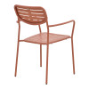 Τραπεζαρία Moraja Deraby pakoworld σετ 3τεμ terracotta μέταλλο 70x70x73εκ ** Τραπεζαρία Moraja Deraby pakoworld σετ 3τεμ terracotta μέταλλο 70x70x73εκ **