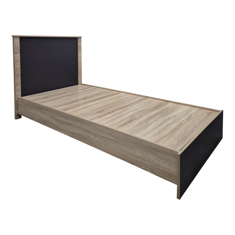 Κρεβάτι με στρώμα Athos Sleepy pakoworld sonoma ανθρακί 90x190εκ ** Κρεβάτι με στρώμα Athos Sleepy pakoworld sonoma ανθρακί 90x190εκ **
