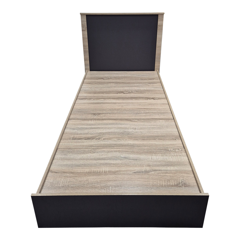 Κρεβάτι με στρώμα Athos Sleepy pakoworld sonoma ανθρακί 90x190εκ ** Κρεβάτι με στρώμα Athos Sleepy pakoworld sonoma ανθρακί 90x190εκ **