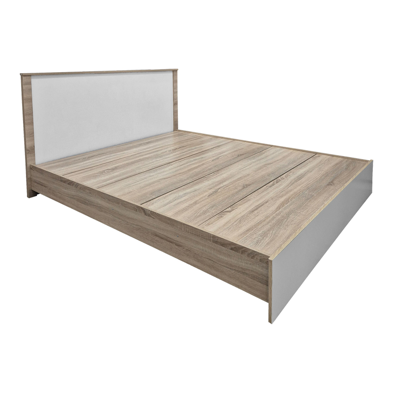 Κρεβάτι με στρώμα Athos Sleepy pakoworld sonoma λευκό 160x200εκ ** Κρεβάτι με στρώμα Athos Sleepy pakoworld sonoma λευκό 160x200εκ **